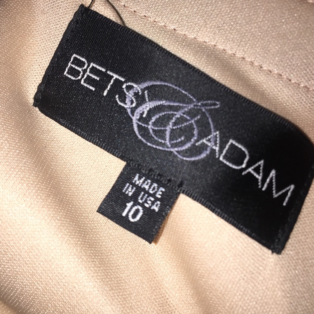 Betsy&Adam black/cream formal one shoulder Dress - Picture 8 of 8